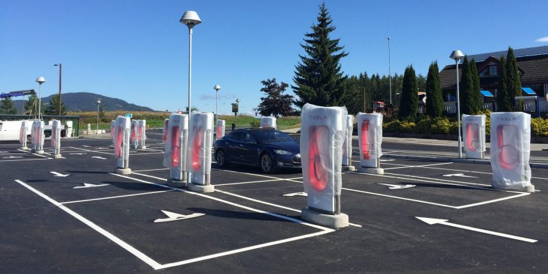 First look at Tesla's new Supercharger layout concept