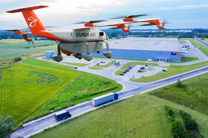 FedEx to Test Autonomous Drone Deliveries in 2023 with San Francisco-based eVTOL Startup Elroy Air