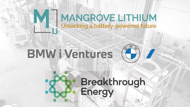 BMW iVentures Announces Lead Investment in Mangrove Lithium, a Company Developing ‘Green Lithium' Refining Technology