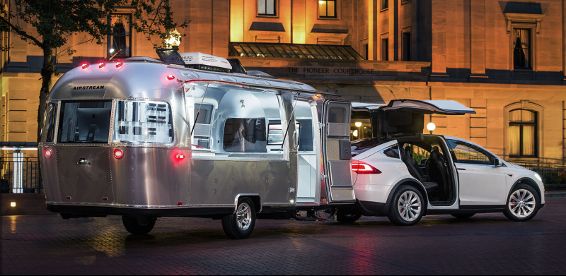 Tesla announces new ‘mobile design studios’ using Airstream trailers towed by the Model X